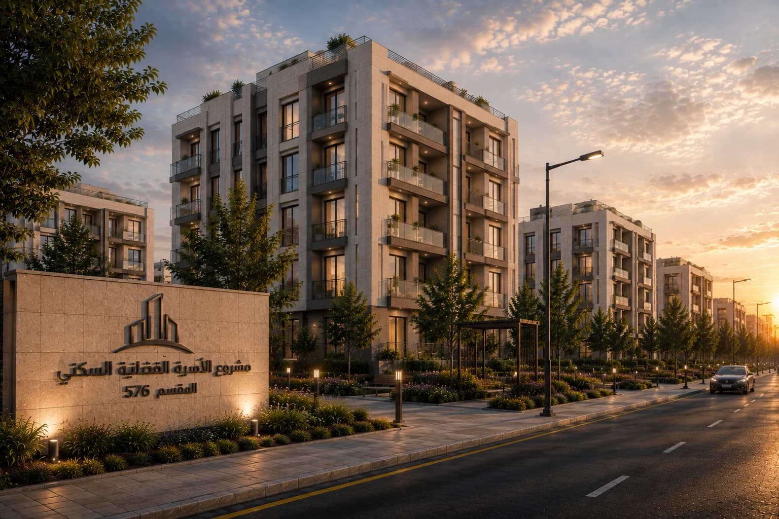 مشروع الأسرة القضائية السكني – المقسم 576